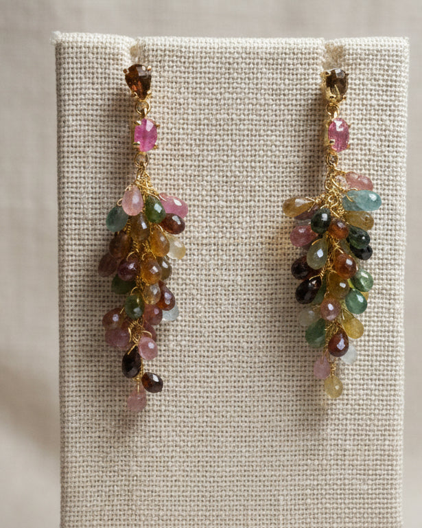 Watermelon Tourmaline Earrings
