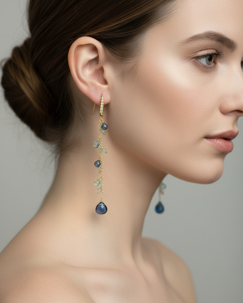 Blue topaz Earrings
