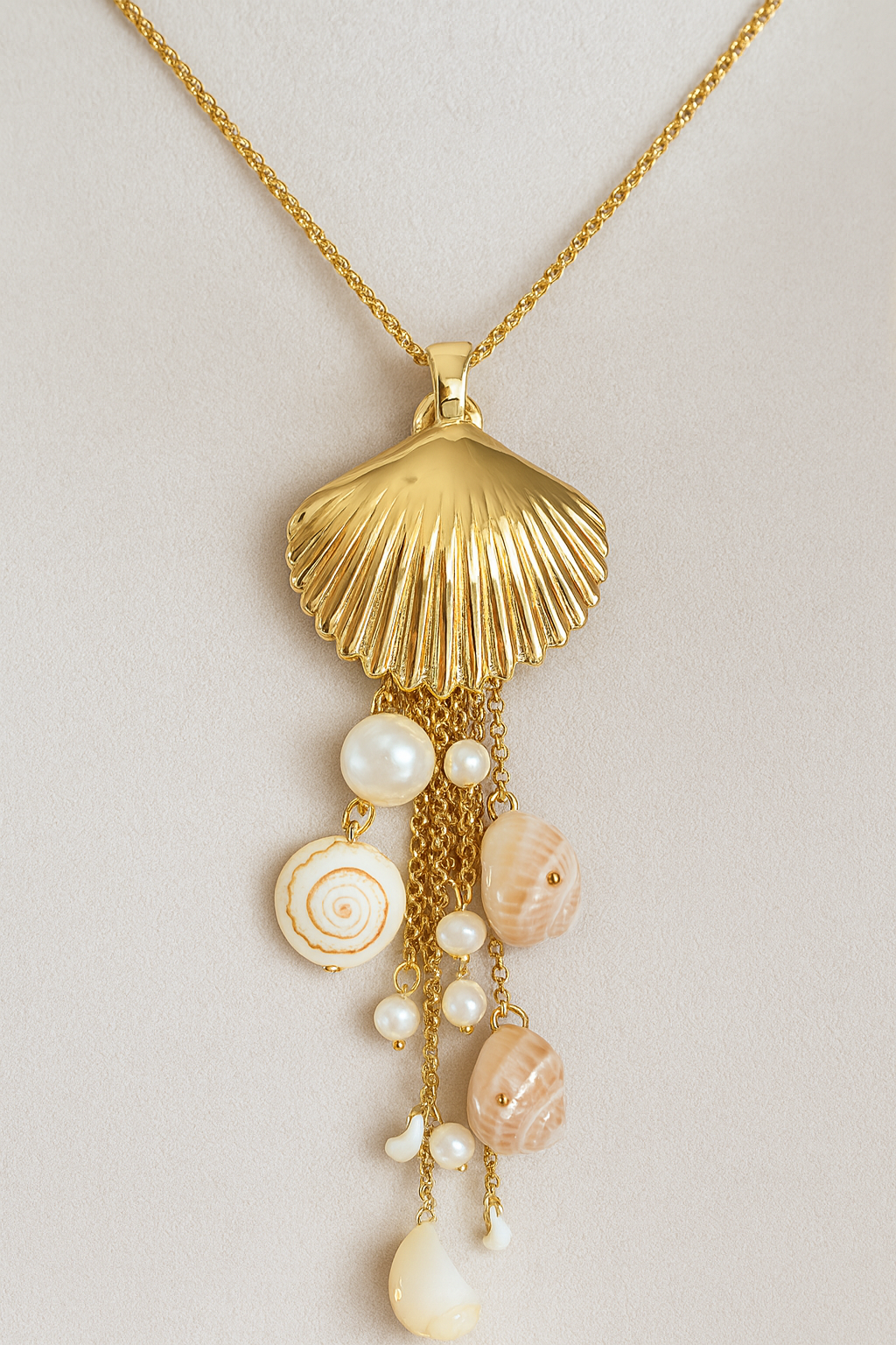 Golden Shell Necklace