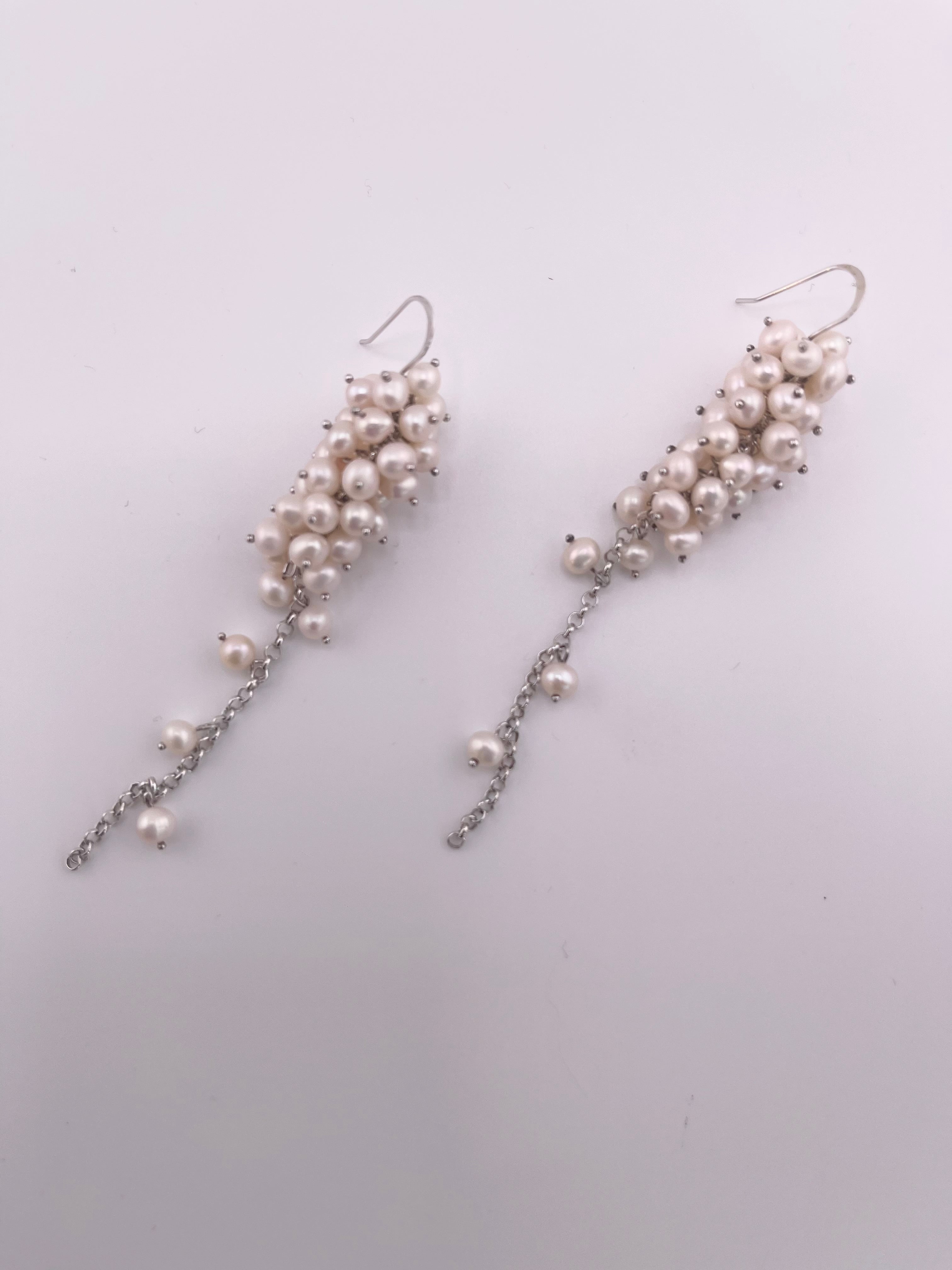 Cascading Pearl Earrings