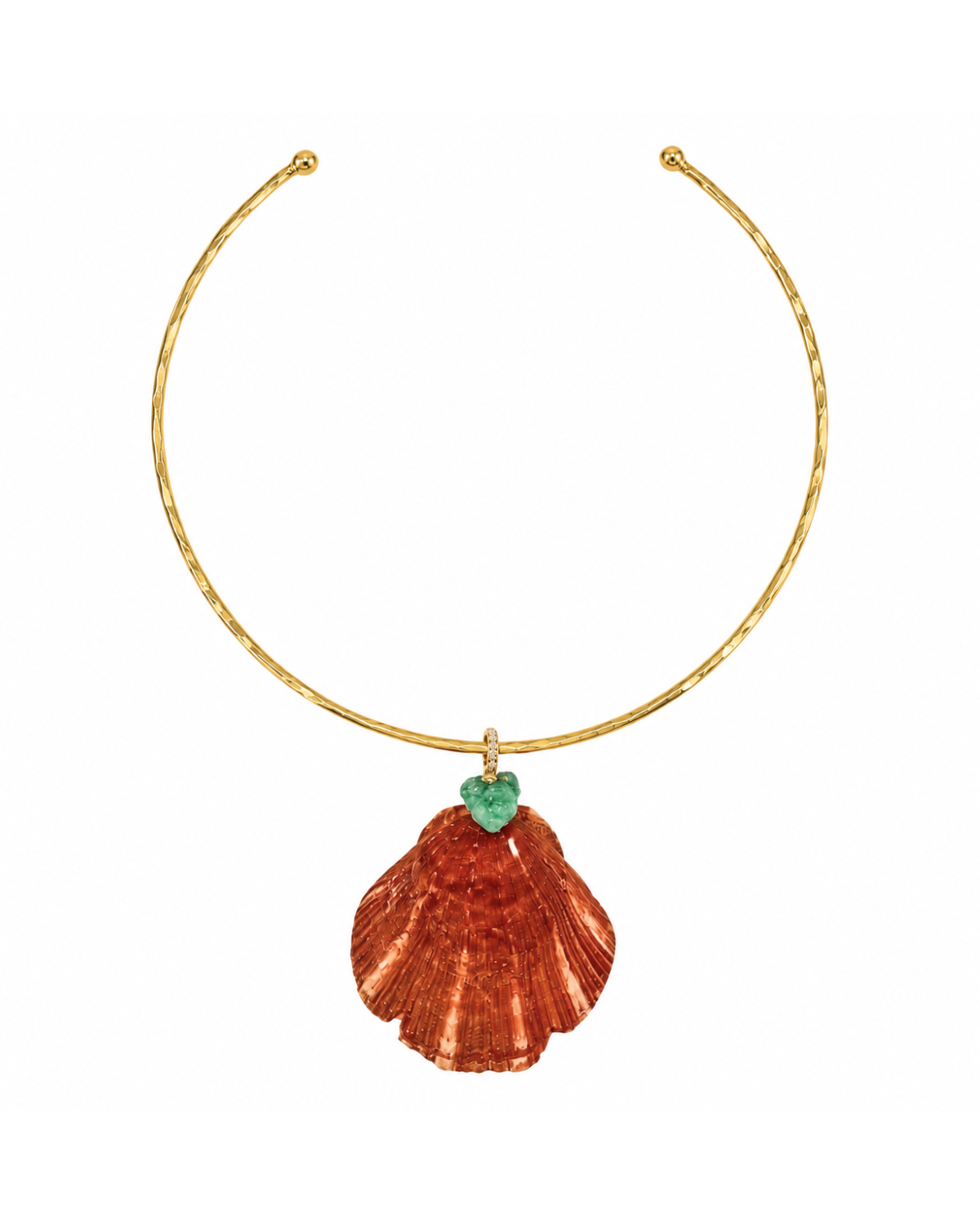 Emerald Tide Shell Choker