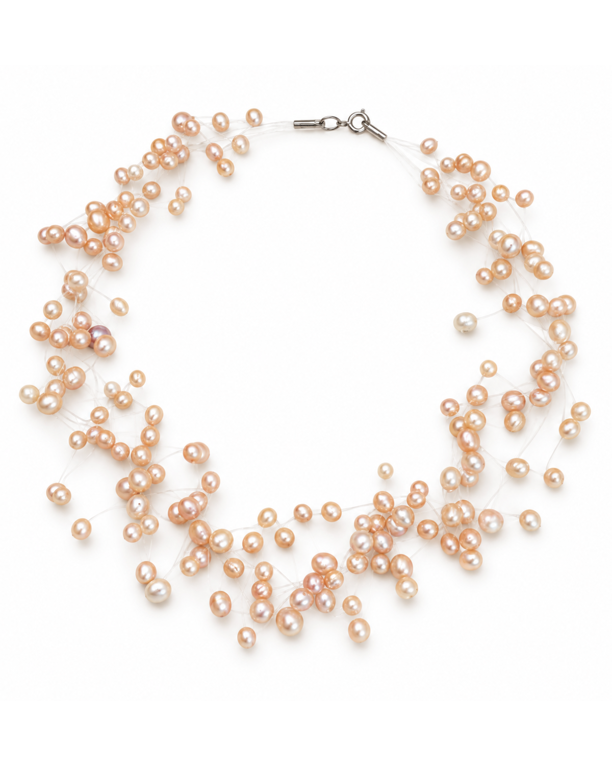 Floating Pearls Necklace