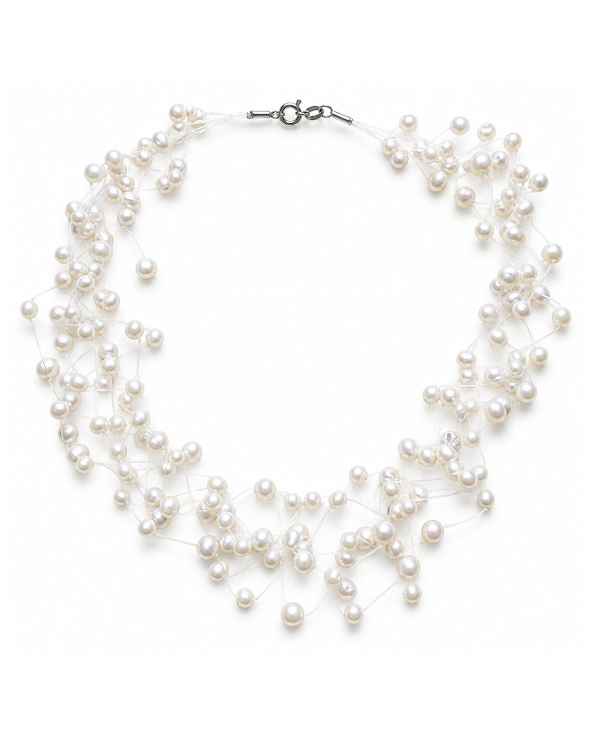 Floating Pearls Necklace