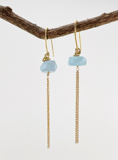 Aquamarine Cascade Earrings