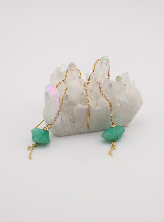 Emerald Cascade Earrings