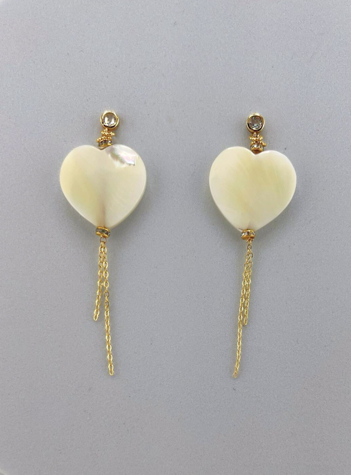 In Love Mother Pearl Earrings