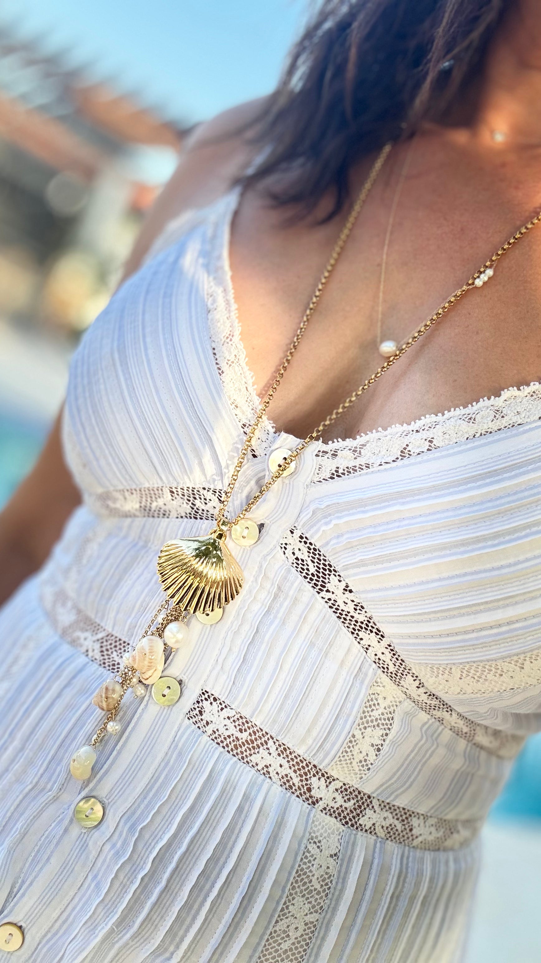 Golden Shell Necklace