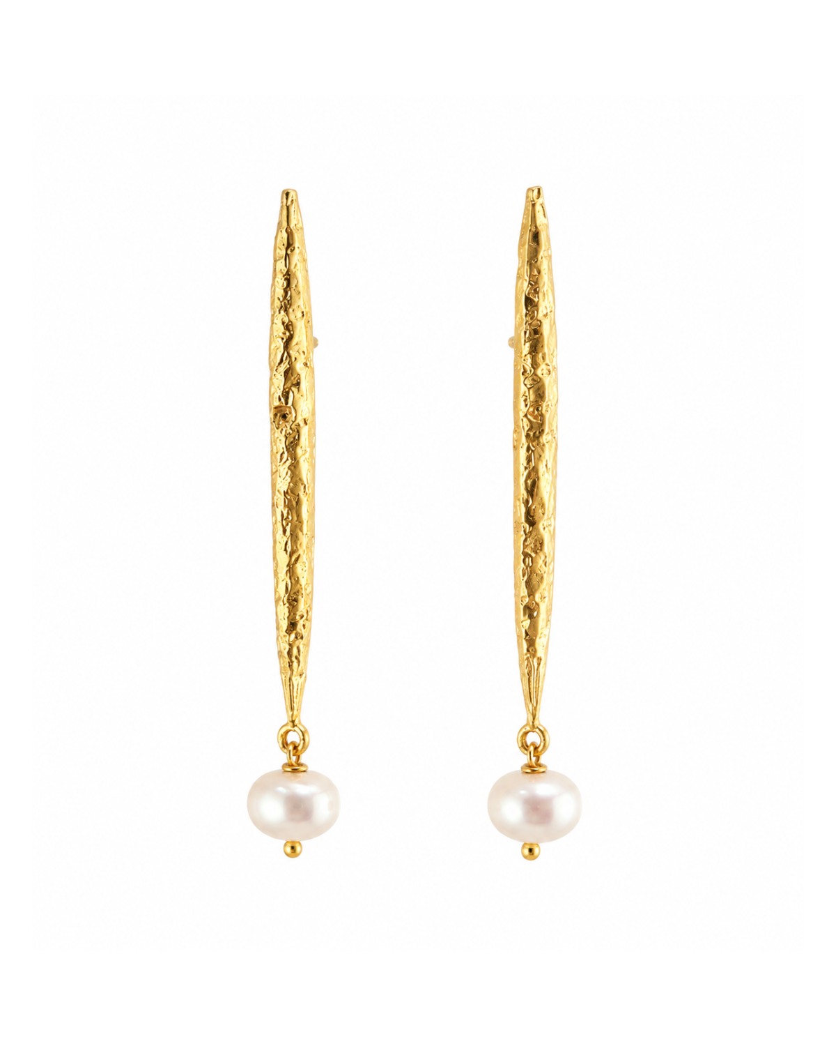 Gold Pearl Earrings