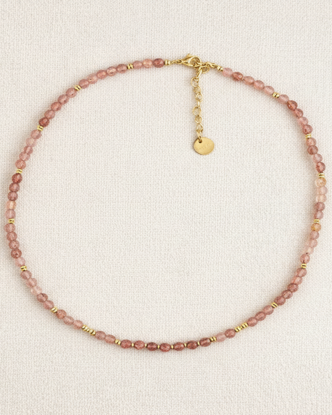 Raspberry Glow Necklace