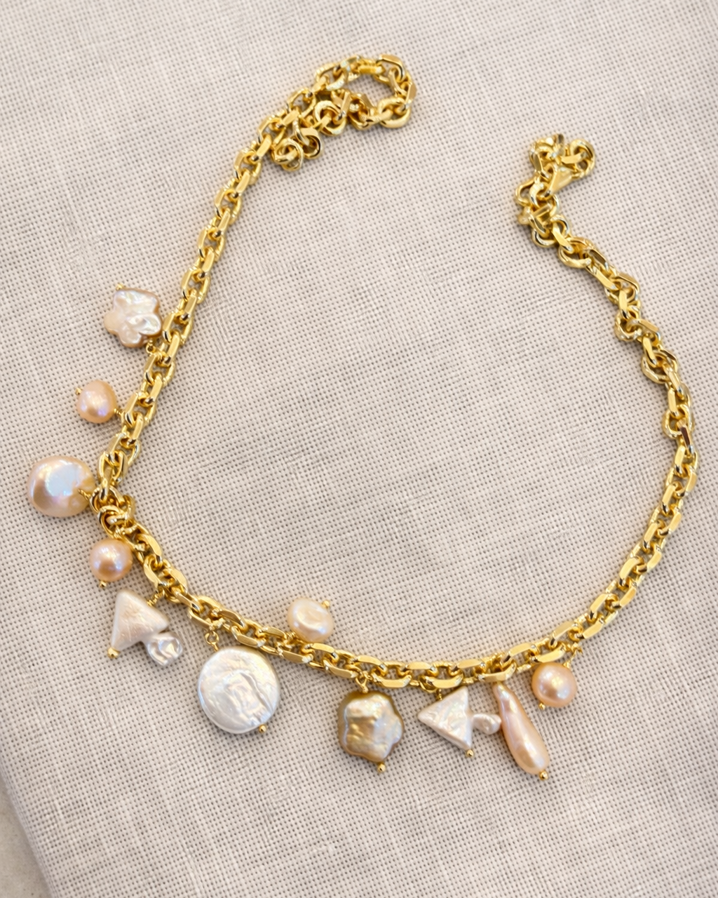 Sunset Baroque Pearl Necklace