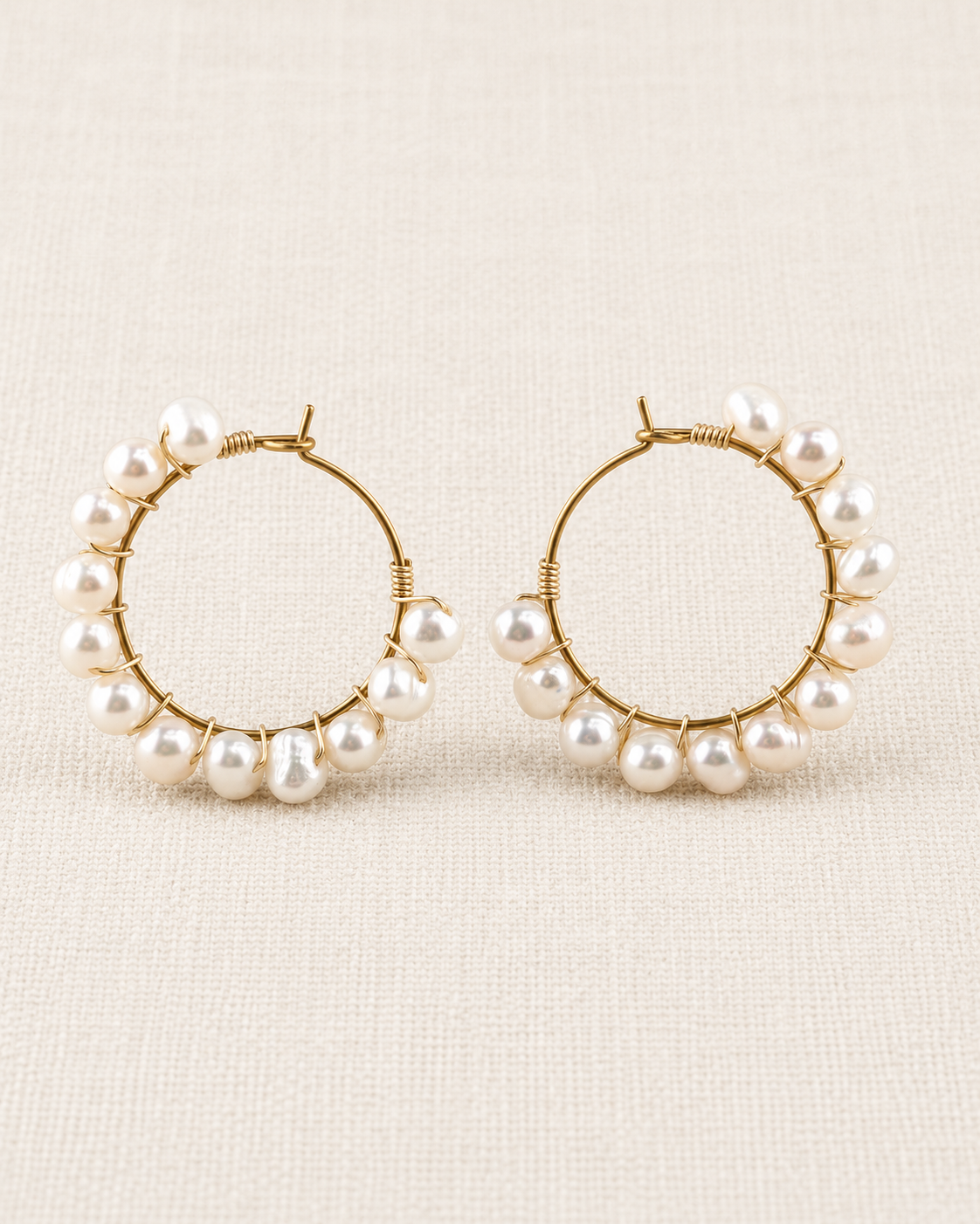 Pearl Hoops