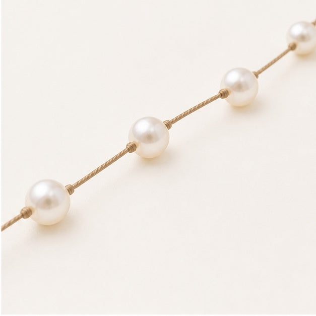 Floating Pearl Choker
