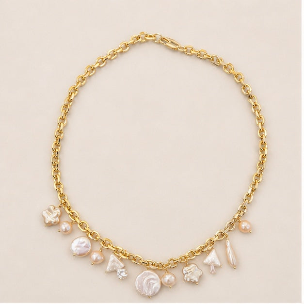 Baroque Pearl Sunset Necklace