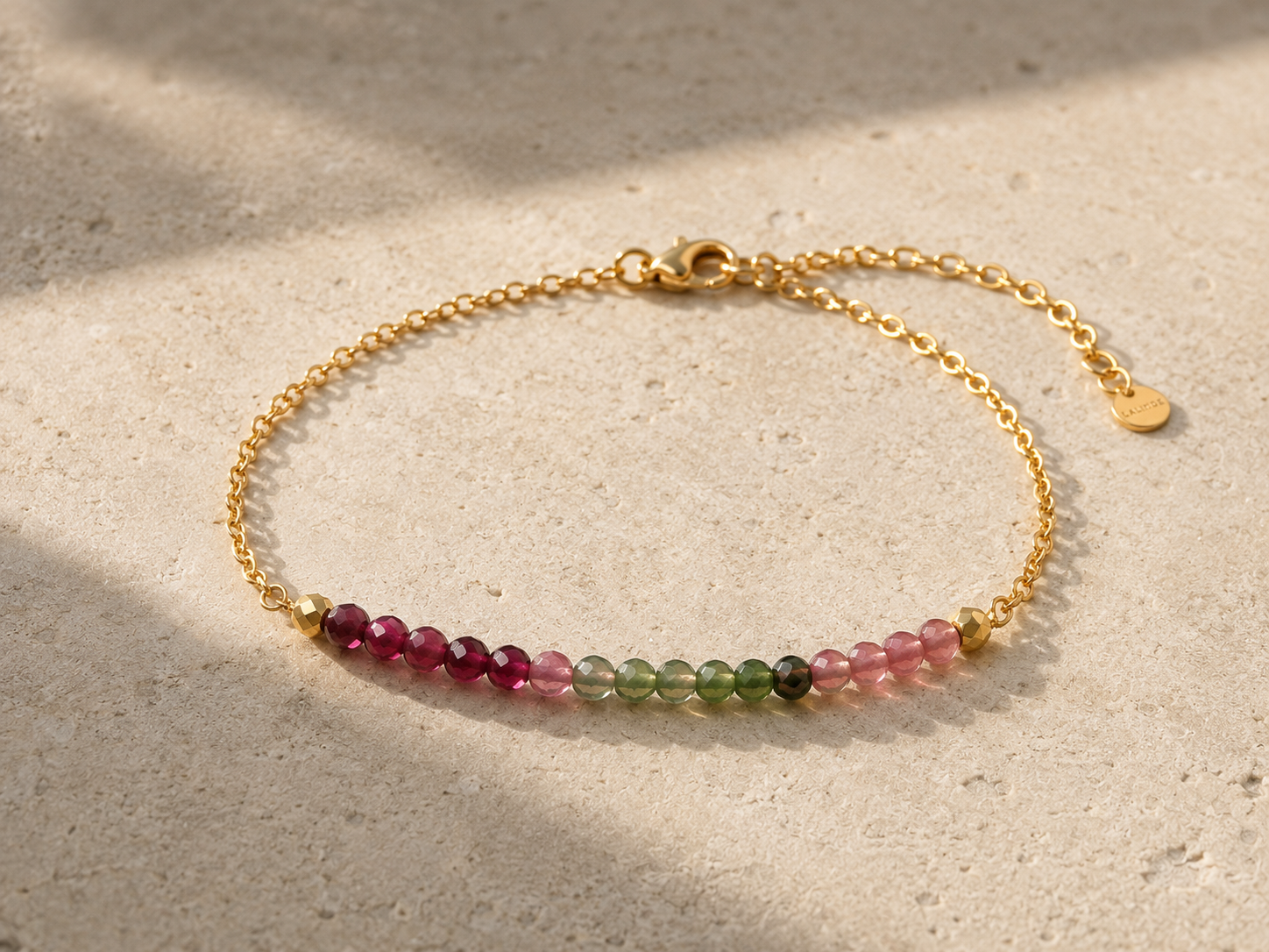 Watermelon Tourmaline Bracelet