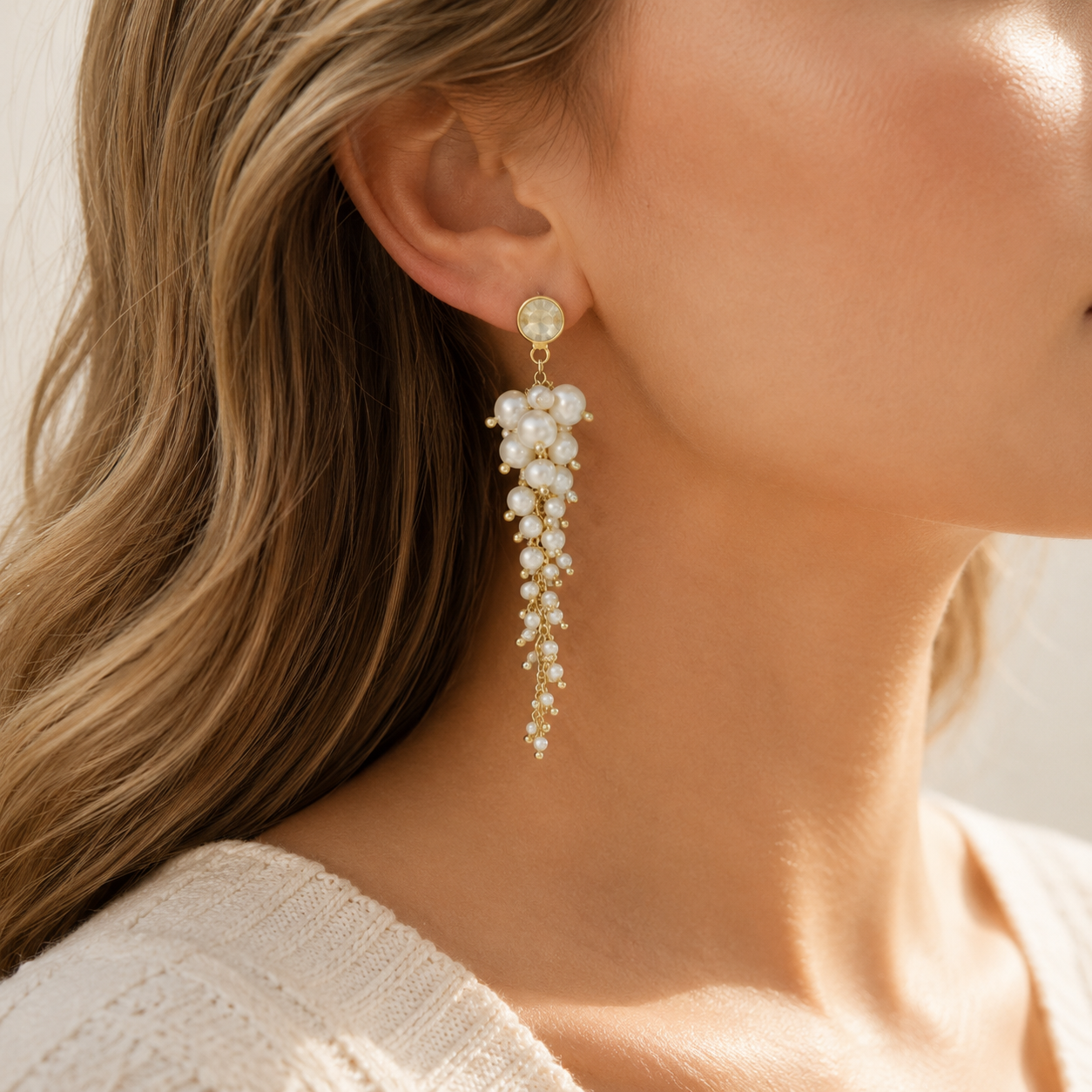 Cascade pearl Earring