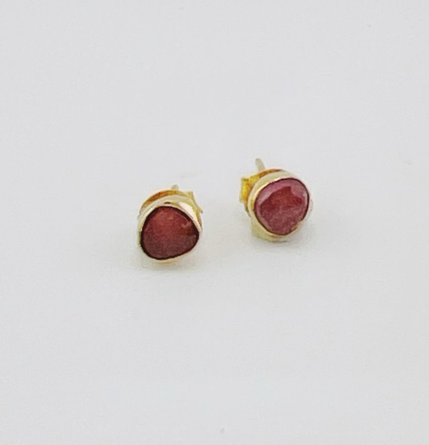 Pink Tourmaline Classic Studs