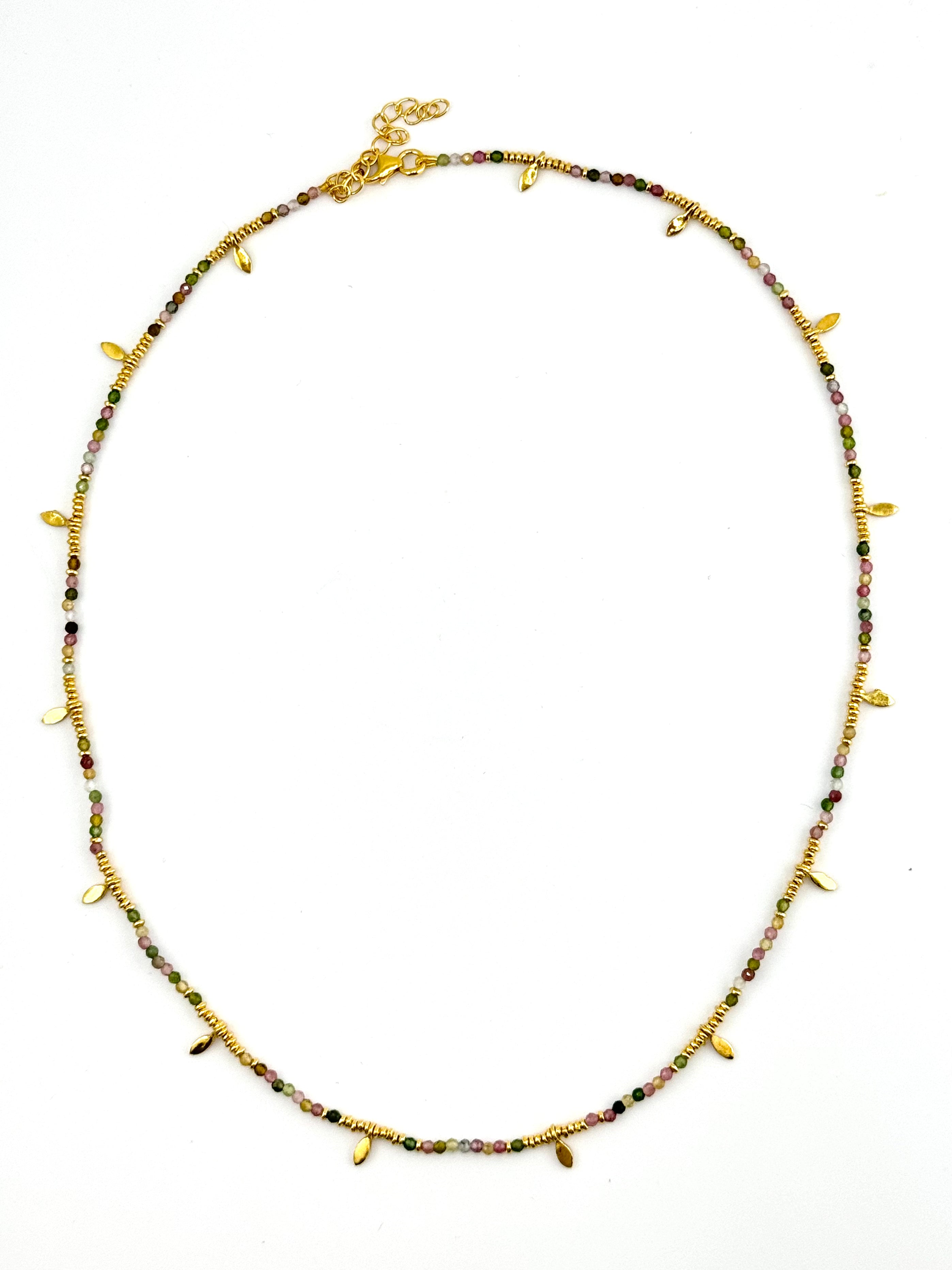 Mini Watermelon Tourmaline Necklace