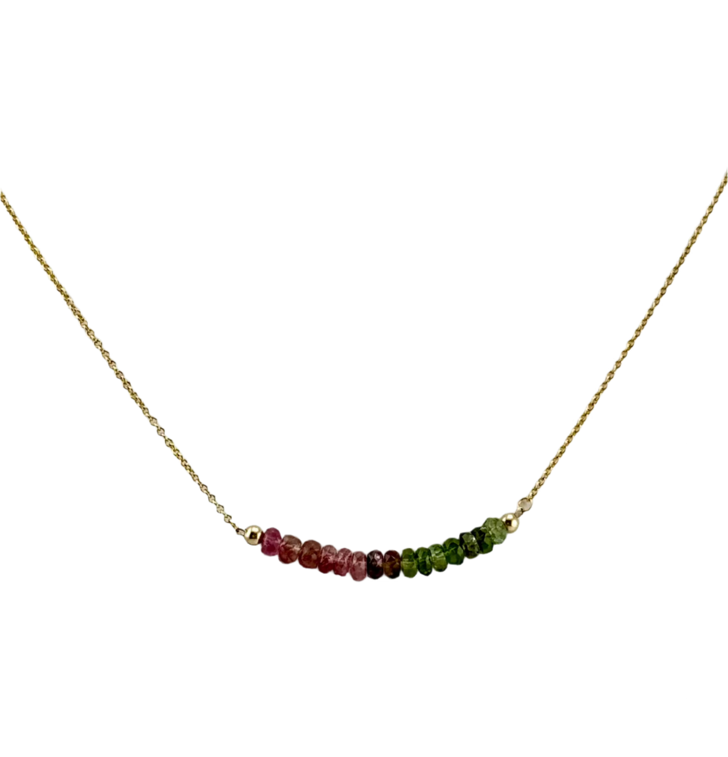 Watermelon Tourmaline Necklace