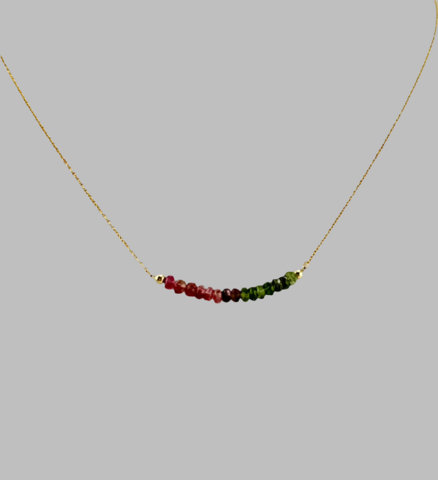 Watermelon Tourmaline Necklace