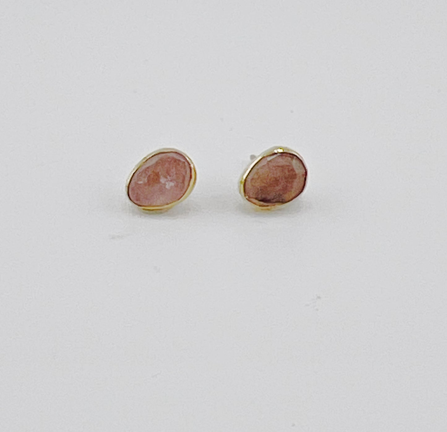 Pink Tourmaline Classic Studs