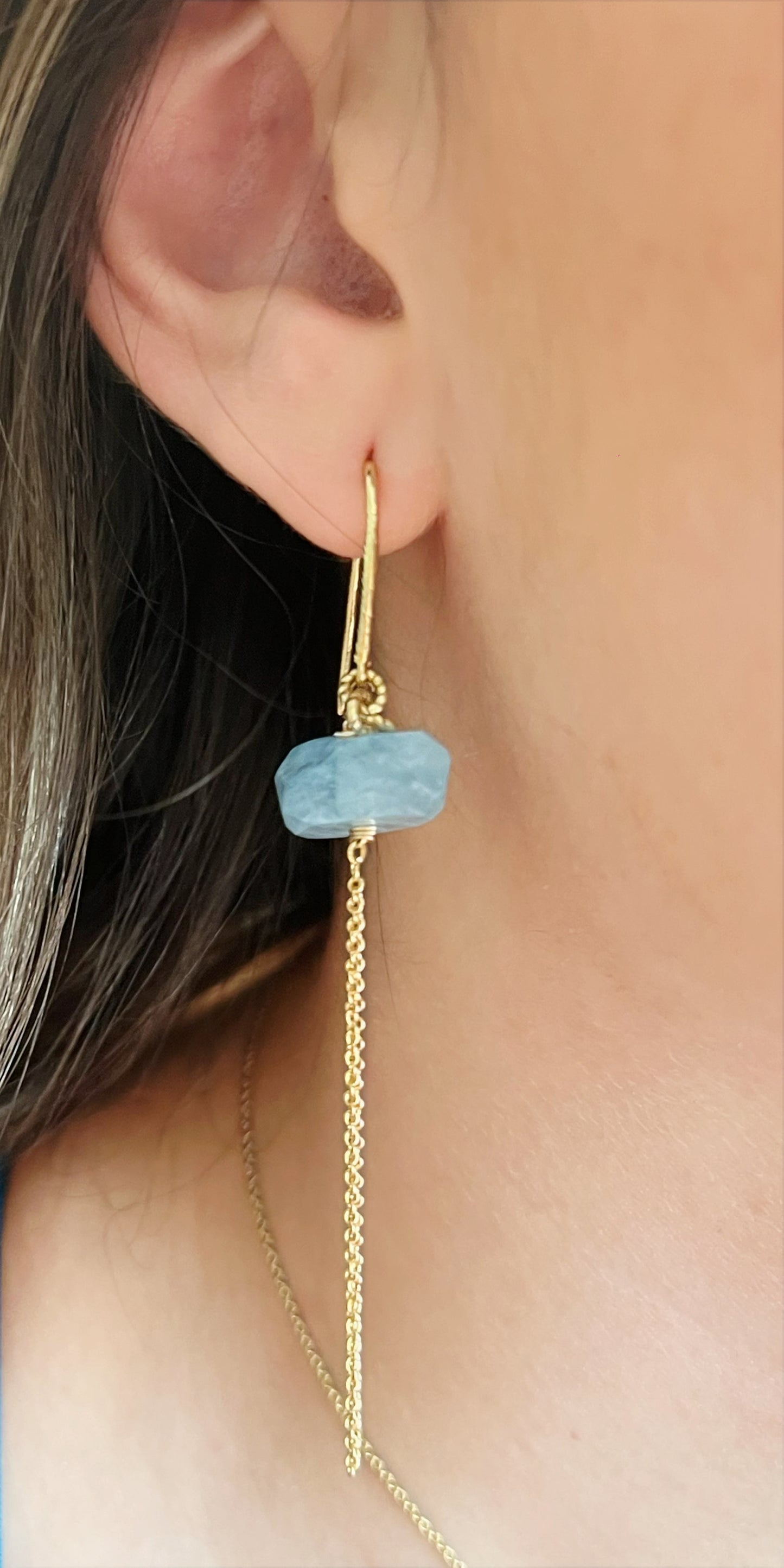 Aquamarine Cascade Earrings