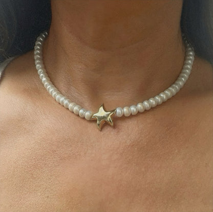 Starfish Pearls Necklace