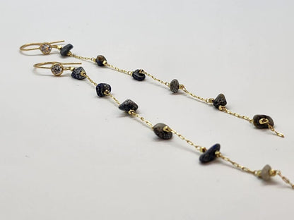 Lapis lazuli Stone Earrings