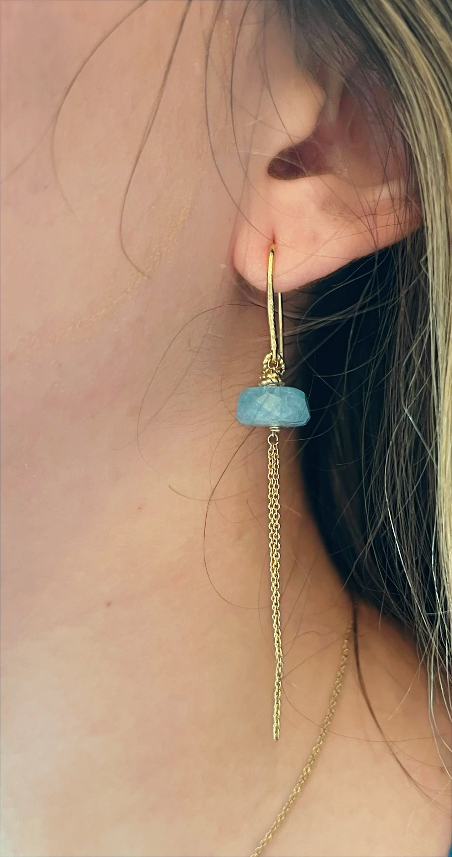 Aquamarine Cascade Earrings