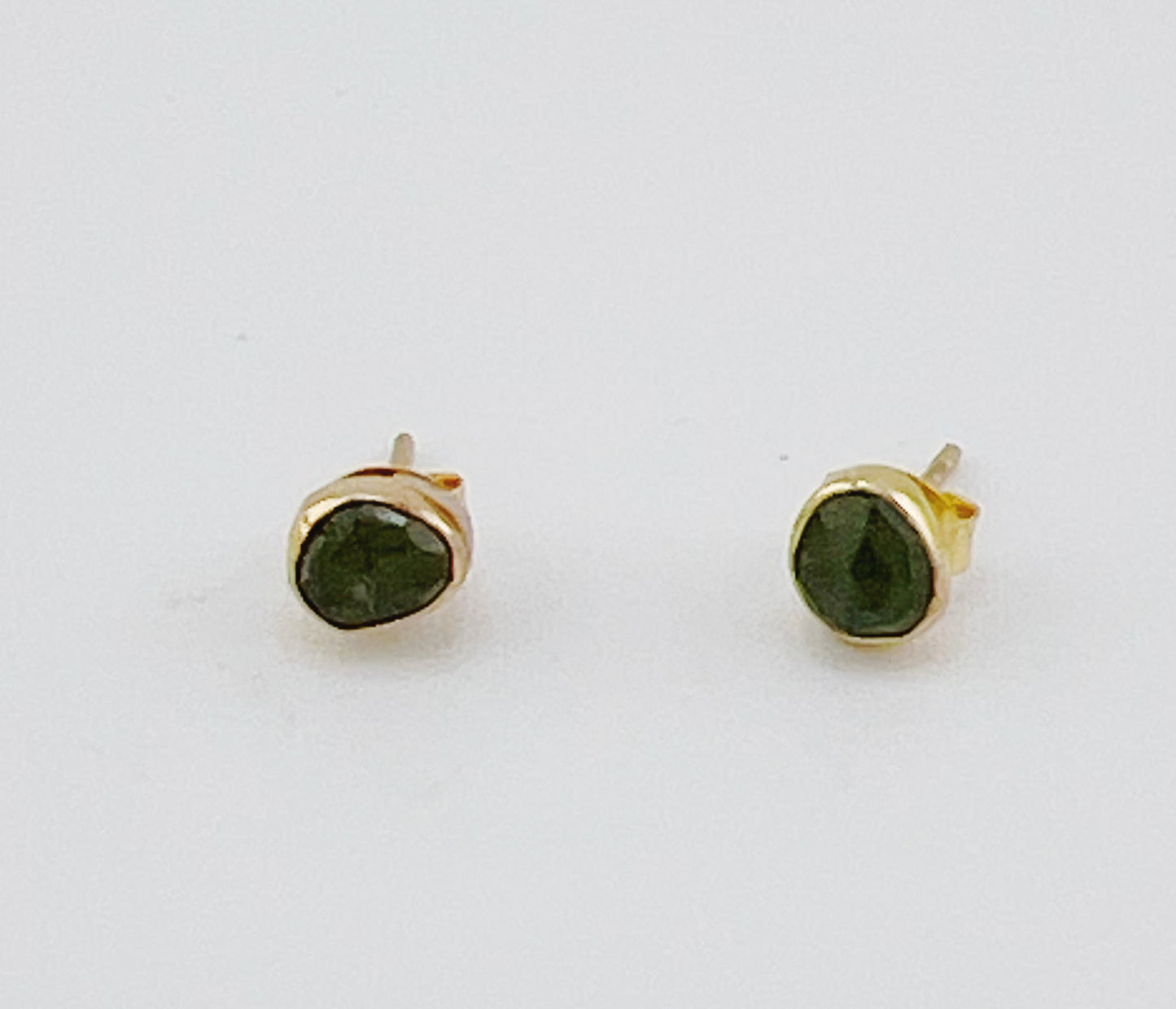 Green Tourmaline Classic Studs