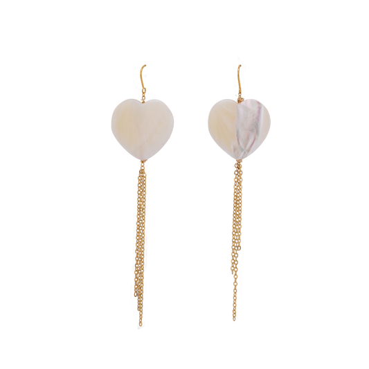 In Love Mother Pearl Earrings