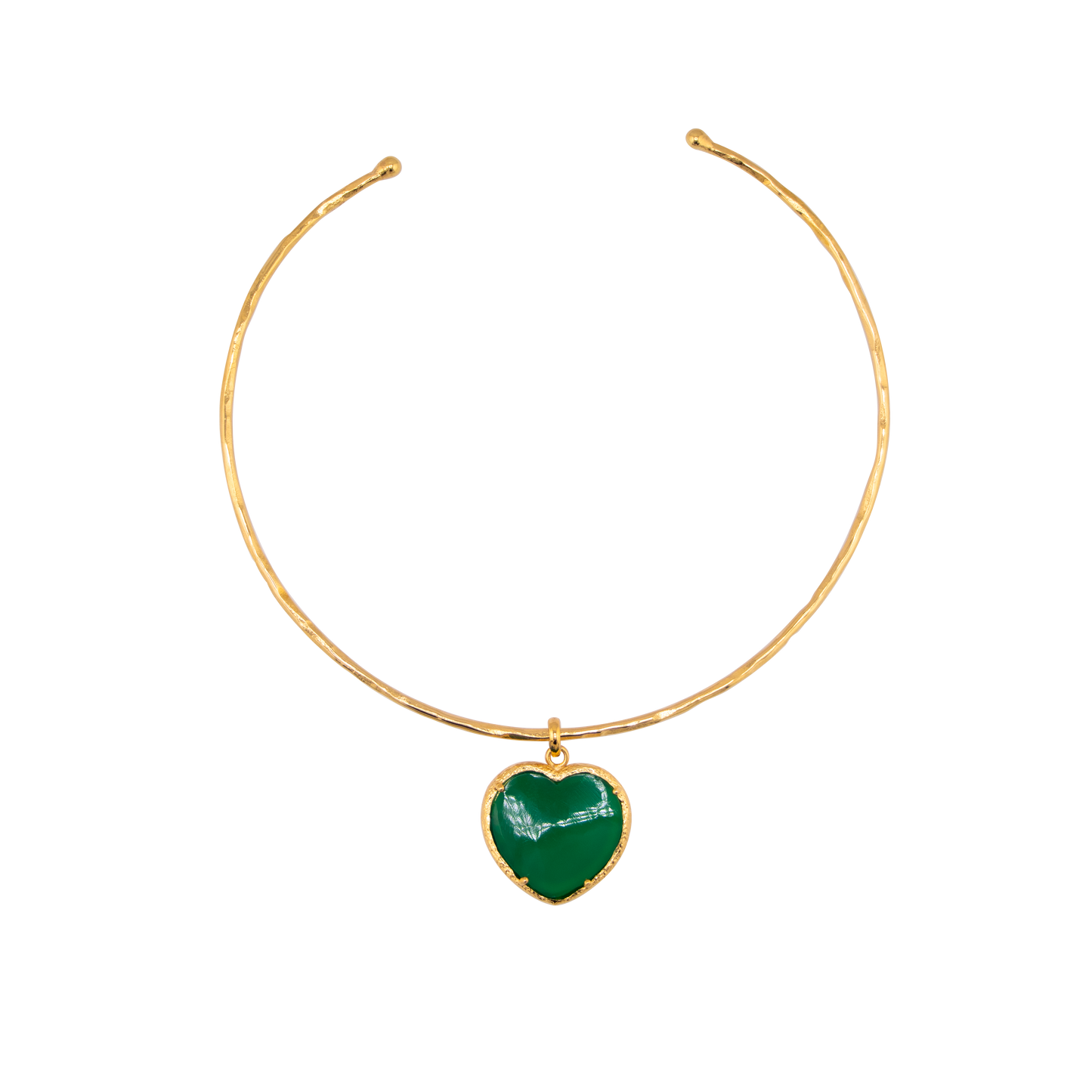 Green Love Stone Necklace