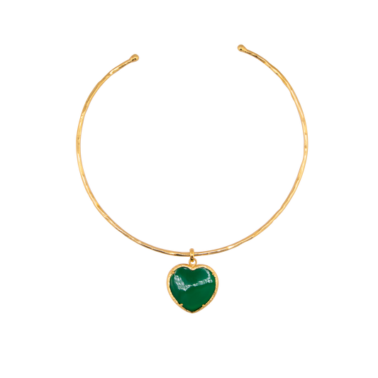 Green Love Stone Necklace