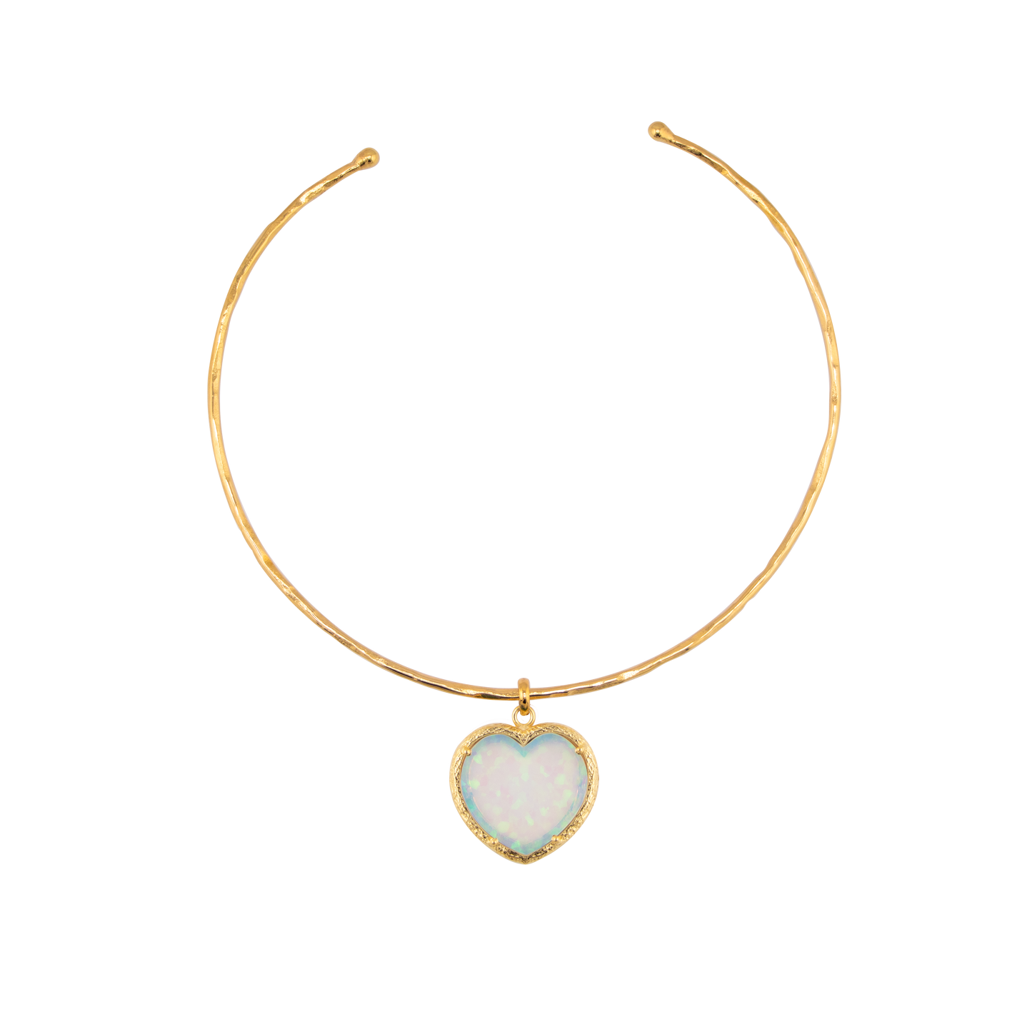 Opal Heart Necklace