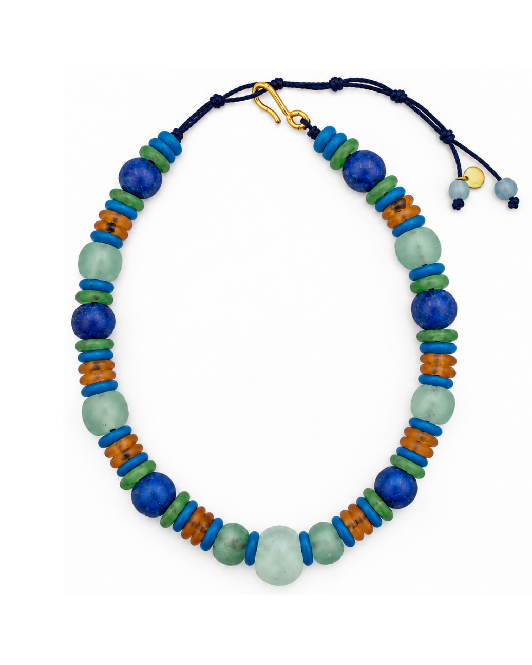 Mediterranean Recycled Glass Necklace