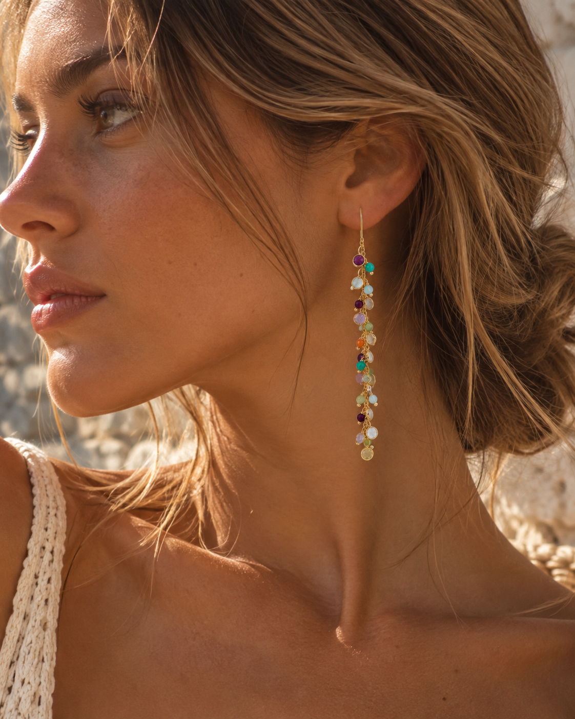 Mixed Drop Earring