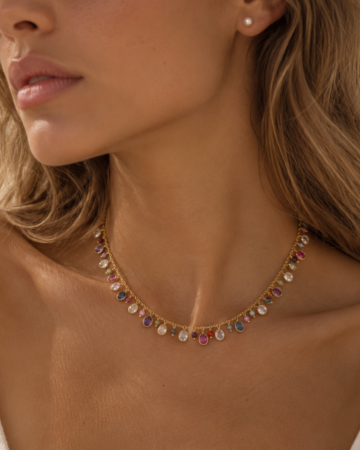 Mixed Stone Necklace