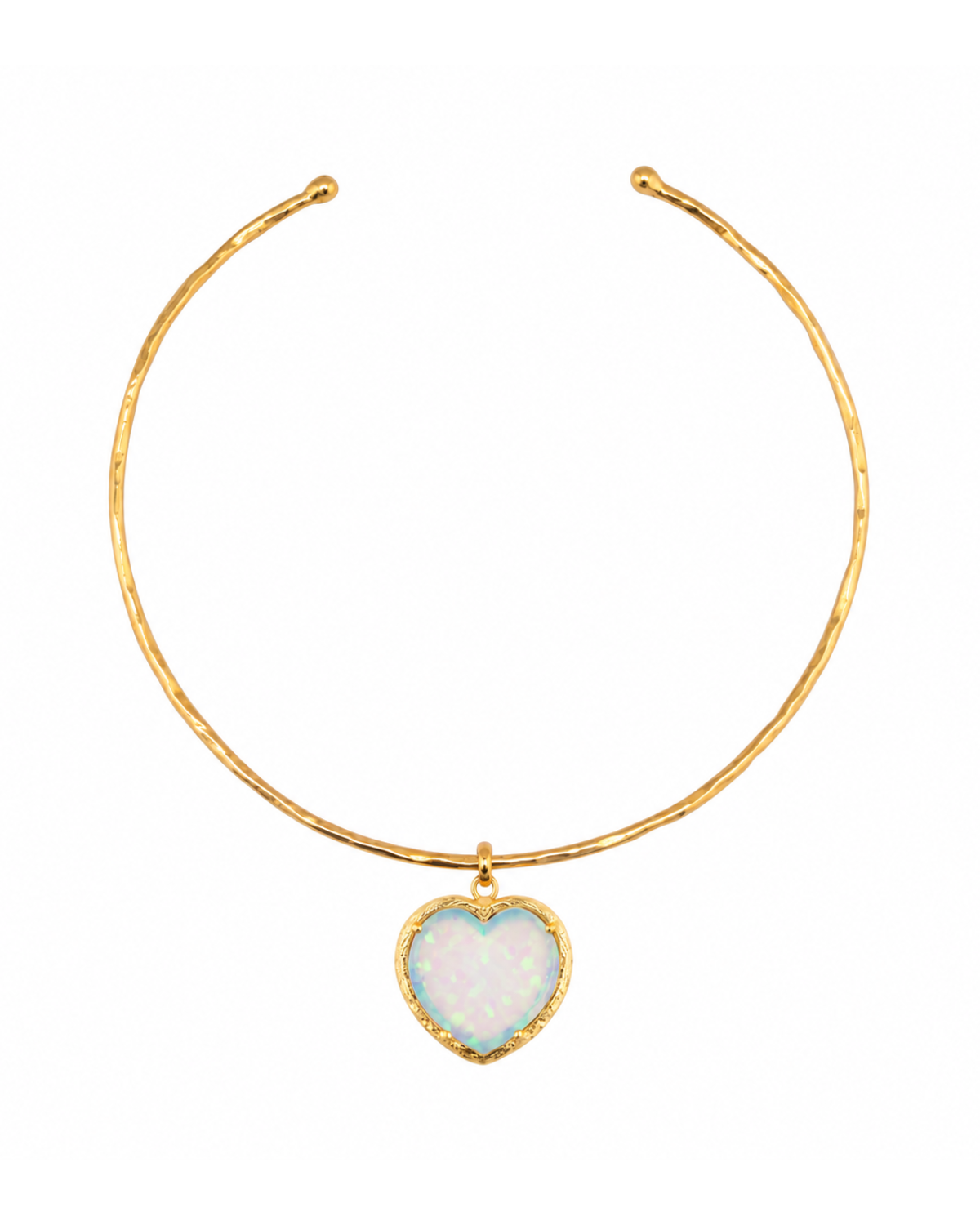 Opal Heart Choker