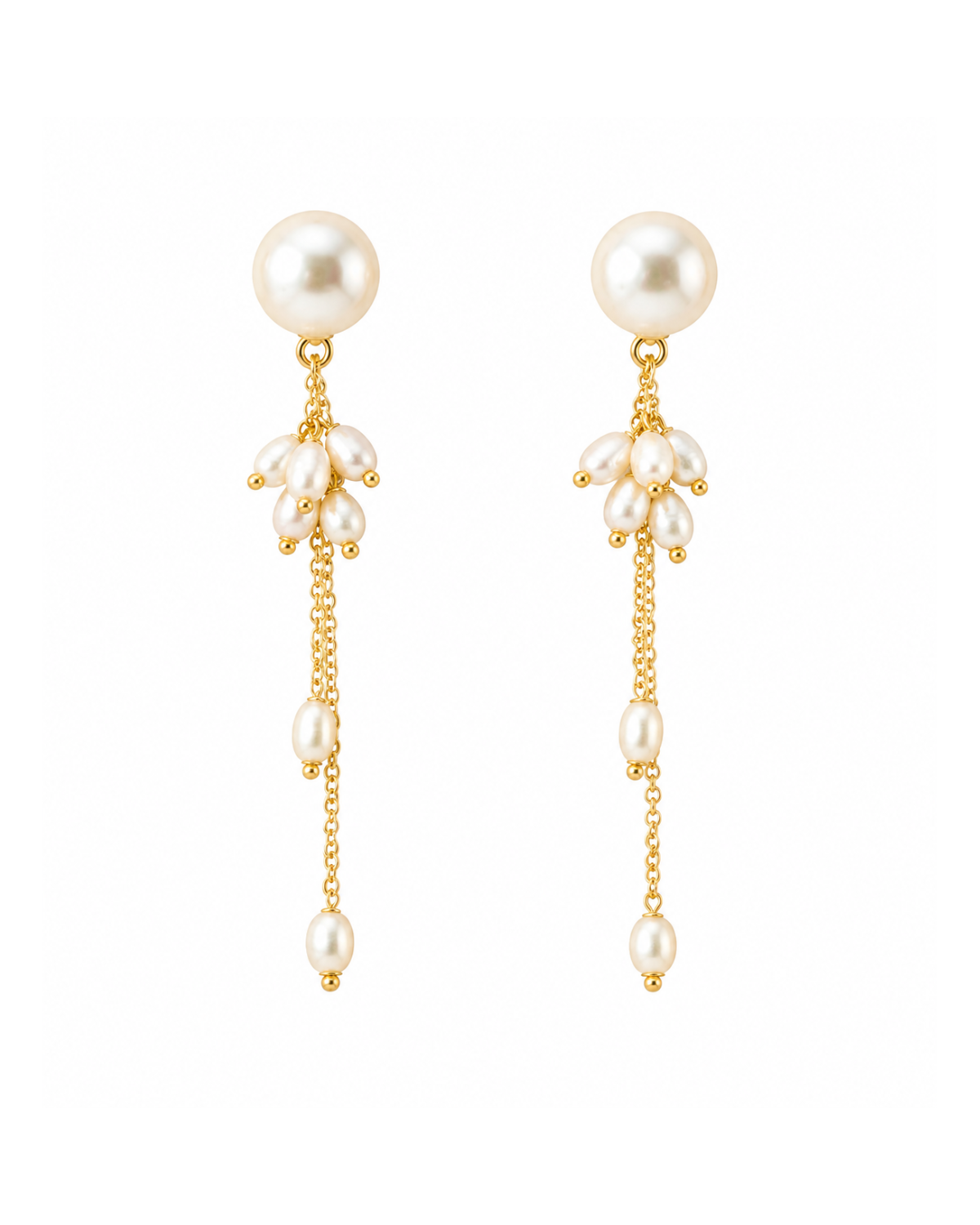 Palm Pearl Drop Earrings