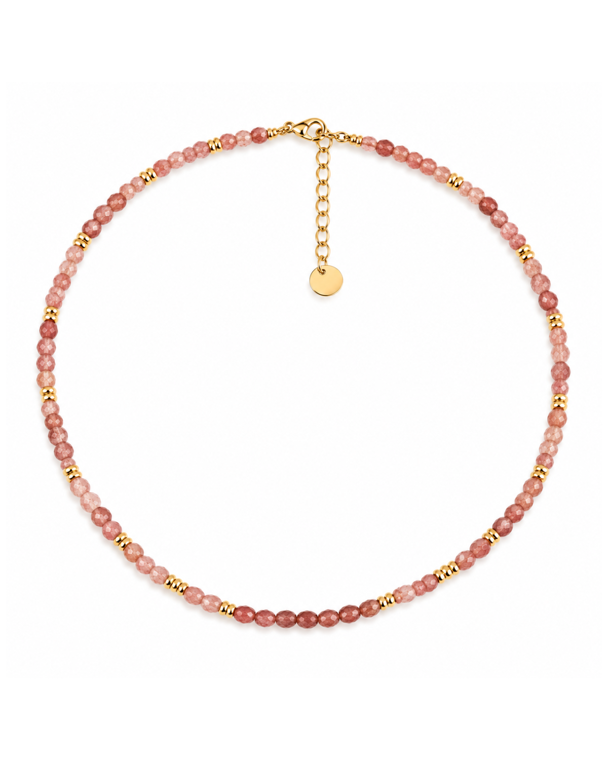 Raspberry Quartz Glow Necklace