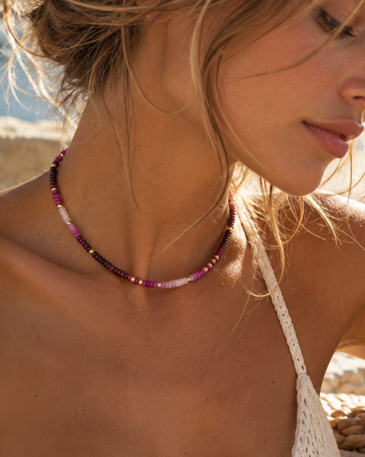 Ruby Shaded Necklace