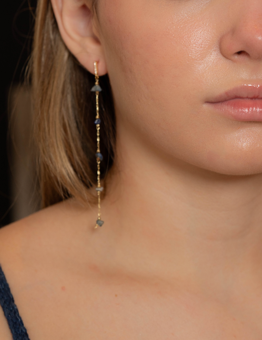 Lapis lazuli Stone Earrings