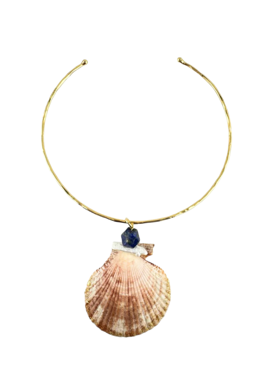 Ocean Blue Shell Choker