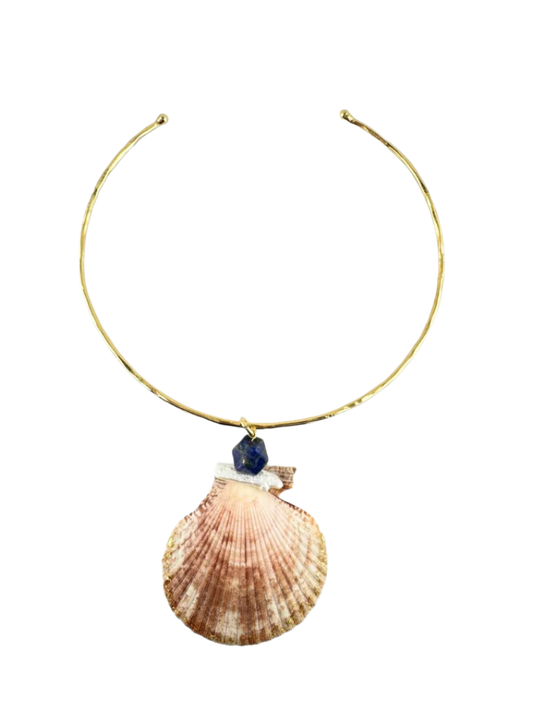 Ocean Blue Shell Choker