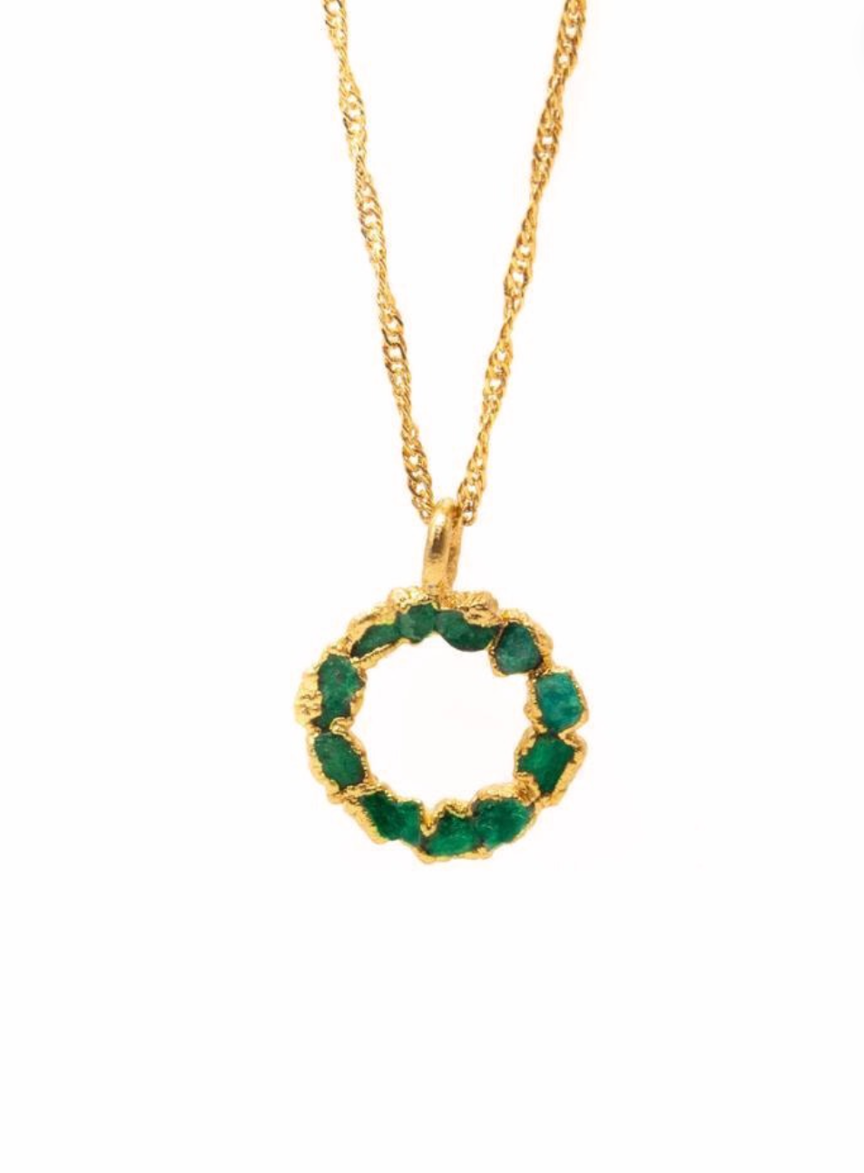 Eternity Emerald Necklace