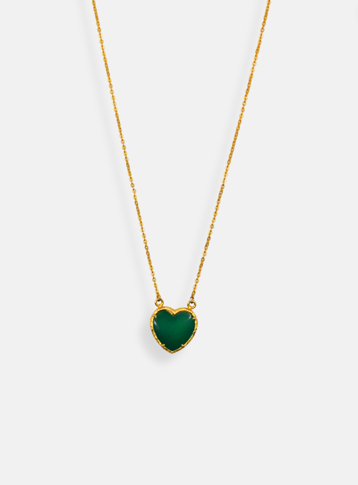 Green Love Stone Necklace