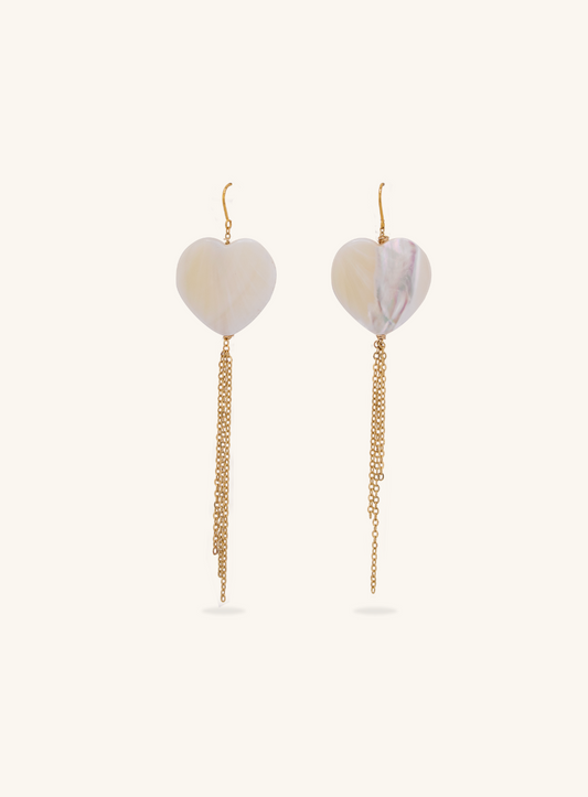 In Love Mother Pearl Earrings