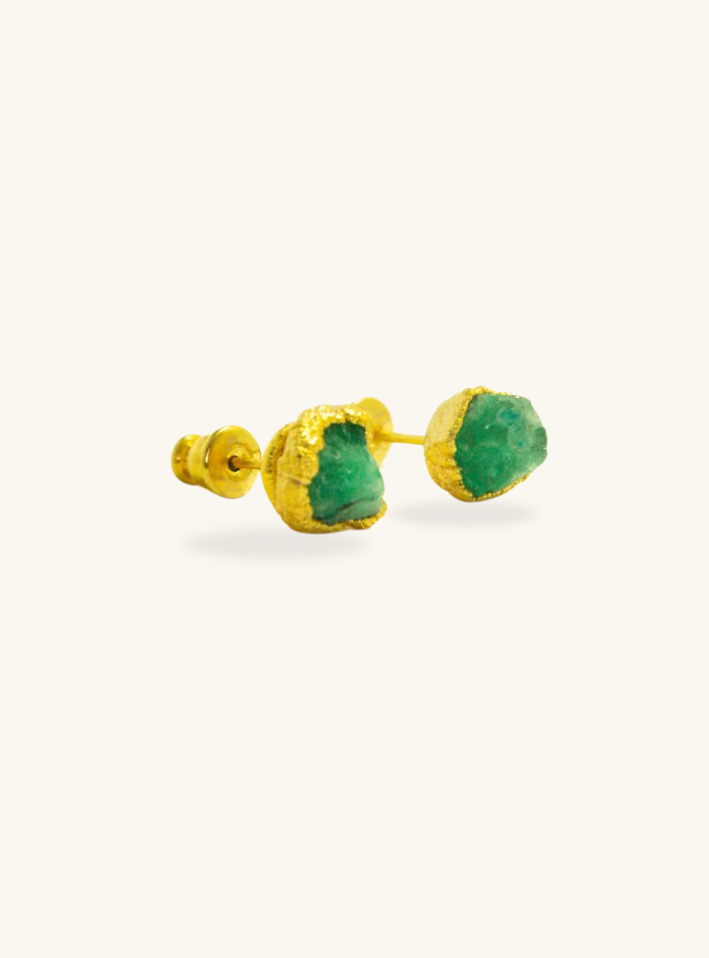 Mini Emerald Stud
