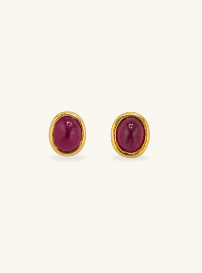 Classic Ruby Studs