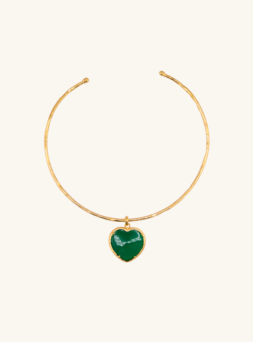 Green Love Stone Necklace