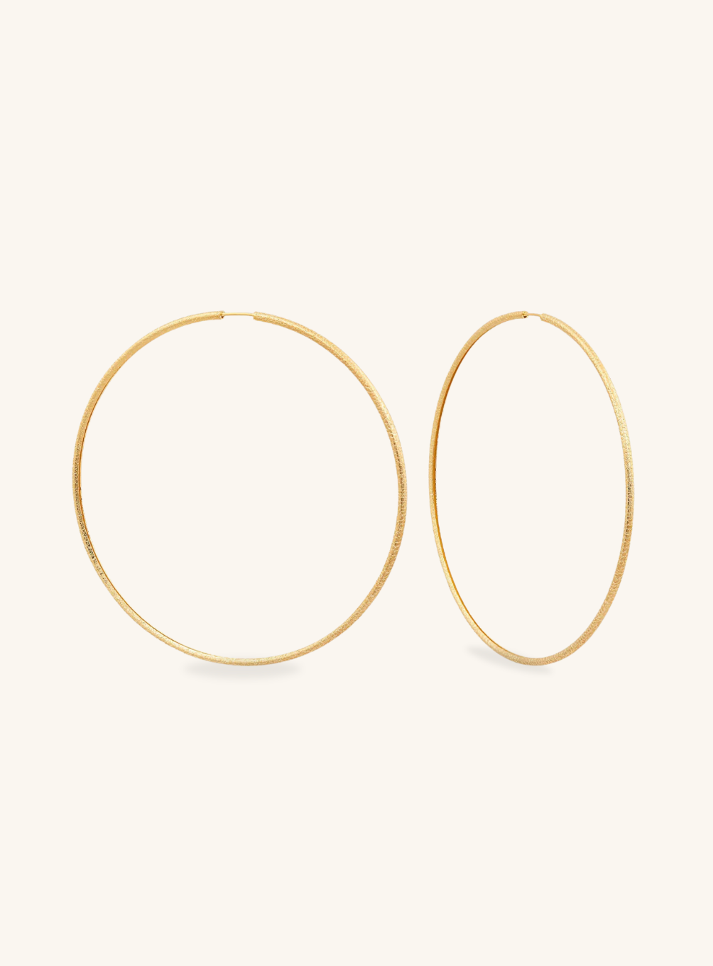 Thin Hoop Earrings XL